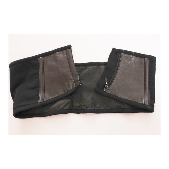 GIANNI VERSACE Vintage Black High Waist Wide Leather Belt - Picture 5 of 7